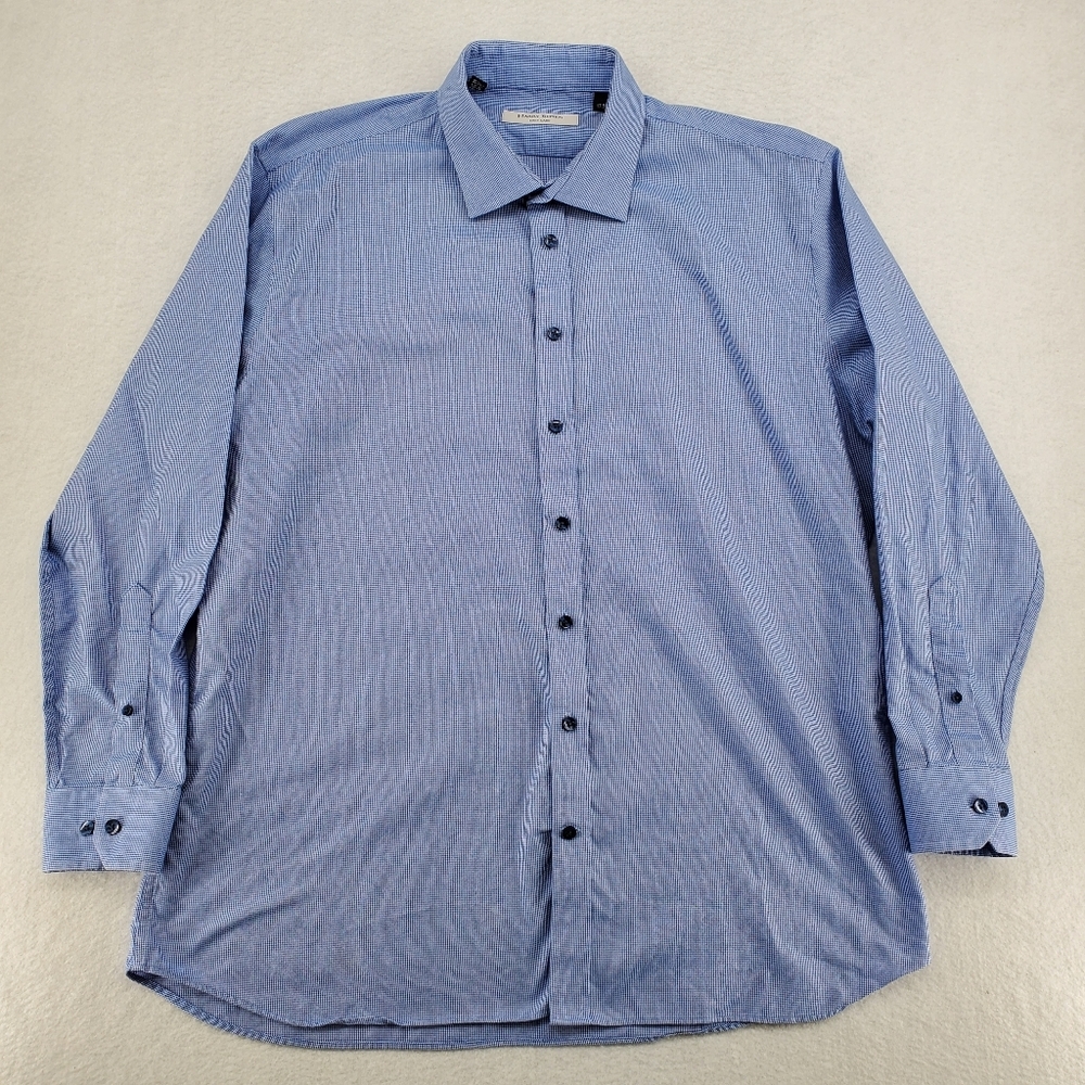 Harry Rosen Easy Care Button Up Shirt Mens 17.5R